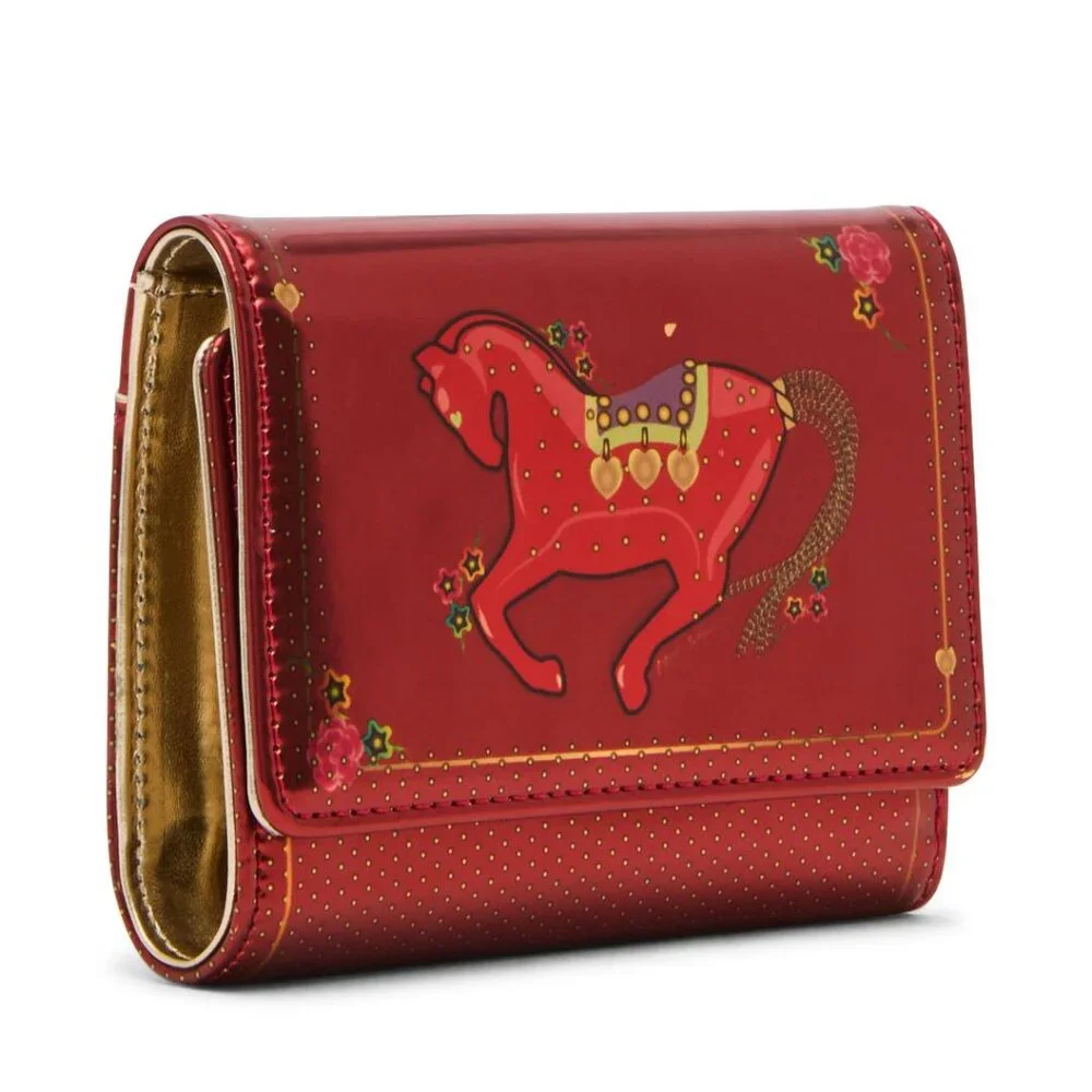Betsey Johnson Kitsch Chinese New Year Wallet CYN Shiny Red NWT - Picture 8 of 8